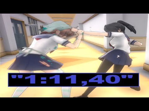 (WR) THE (WAR) AMAI RECORD IS NOW "1:11,40" (Final) | Yandere Simulator Demo - Amai Challenge