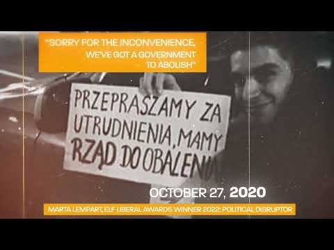 Liberal Awards Winner 2022 - Political Disruptor - Marta Lempart