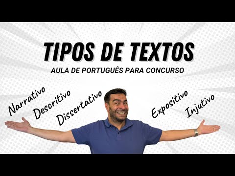 TIPOS DE TEXTOS - Português para concurso público