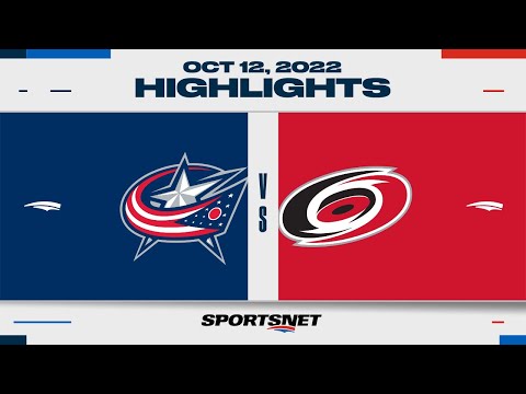 NHL Highlights | Blue Jackets vs. Hurricanes - October 12, 2022