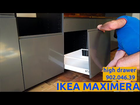ИКЕА МАКСИМЕРА высокий ящик 60x60 для напольного кухонного шкафа МЕТОД 902.046.39 монтаж и установка