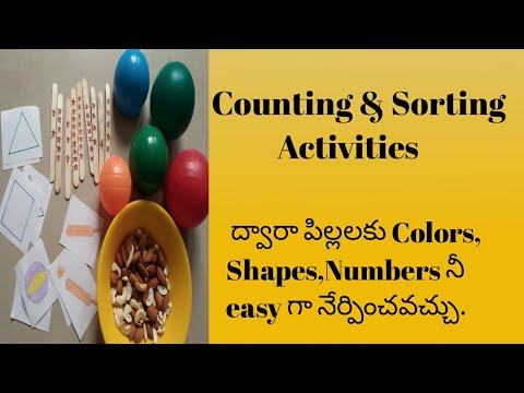 Counting & sorting fun activities - diy fun activities to teach math concepts for kids