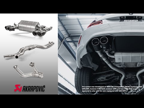 เสียงท่อรถ AKRAPOVIC FULL SYSTEM for BMW M2 COMPETITION F87N