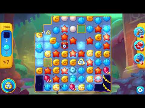 Fishdom 6244 Level - 17 moves - NO BooSTERS