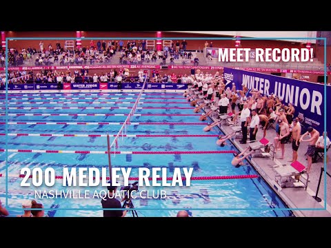 Nashville Aquatic Club Sets Meet Record in Men's 200 Medley Relay | 2023 Speedo Winter Juniors East
