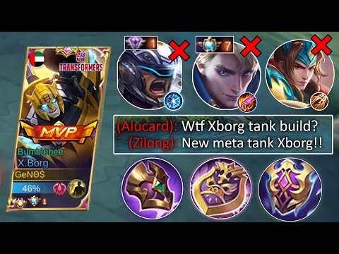 HOW TO COUNTER INSPIRE AND LIFE STEAL HEROES~ XBORG BEST BUILD AND GAMEPLAY~ TOP GLOBAL XBORG~ MLBB