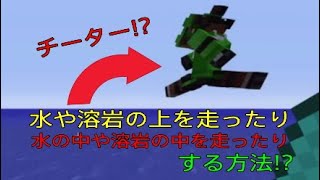 【マイクラバグ】ver.1.65対応 水や溶岩の中や上を走る方法![PS3 PS4 PSVita Wiiu スイッチ]