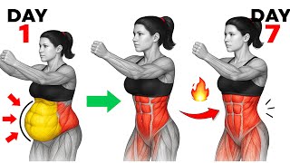 ➜ 10 Min STANDING Abs Workout to Burn Belly Fat | Lose Stubborn Fat & Love Handles Fast at Home