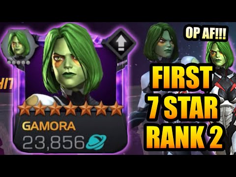 FIRST 7 STAR RANK 2 CHAMPION ON THE WHALE ACCOUNT! - GAMORA IS OP AF - Marvel Contest of Champions