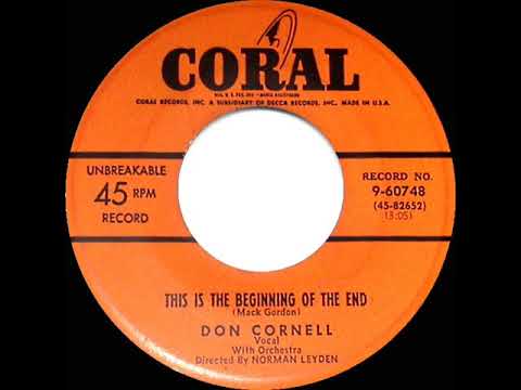 1952 Don Cornell - This Is The Beginning Of The End