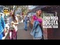 Walking in the Pink Zone of Bogotá Colombia | 4K Walk