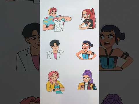 Saja Boys x Huntrix KPop Demon Hunters Matching Puzzle #trending #viral #kpopdemonhunters #usa #yt