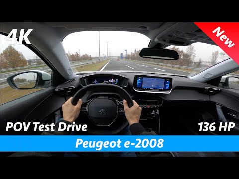 Peugeot e-2008 Allure 2021 - POV Test drive in 4K | 0 - 100 km/h, Most comfortable SUV!