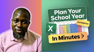 Excel Academic Calendar Planner | Plan & Track Your School Year in Minutes
