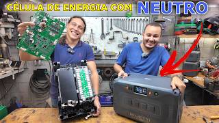 INVERSOR HÍBRIDO PORTÁTIL COM NEUTRO FASE  110V E 220V DA BLUETTI - APEX300