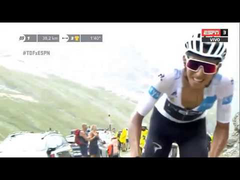 Egan Bernal ataca, lanza ataque demoledor tour de francia/ Egan Bernal  attack Tour de France 2019