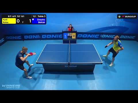 09:30 Yurii Kolos - Dmytro Batiuk 12.07.2023 TT Euro.Cup Ukraine Professional. TABLE 3