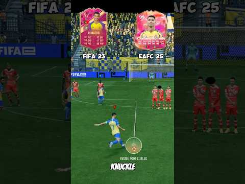 99 RONALDO Free Kick = CHAOS 💥 | FIFA 23 vs FC 25