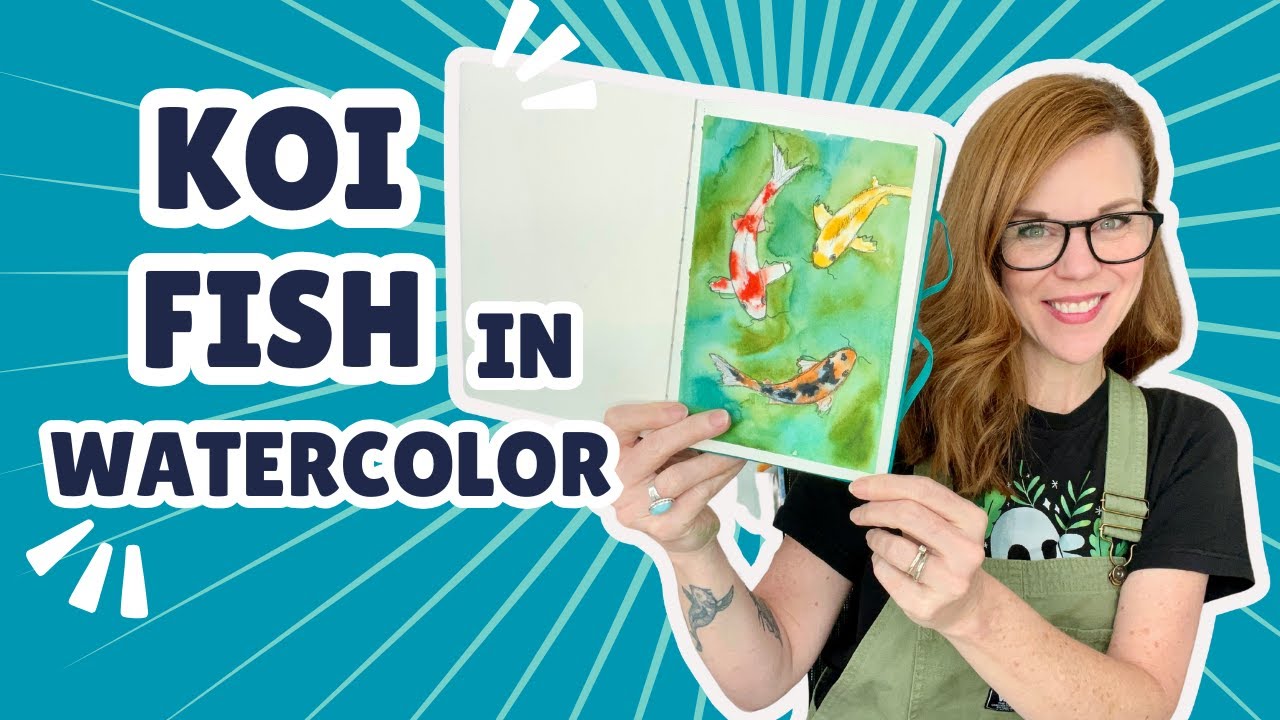 Koi Fish In Watercolor