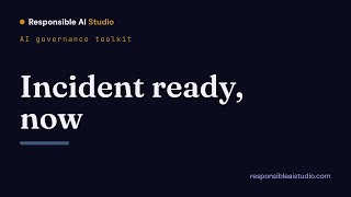 AI governance: incident response playbook for public sector
