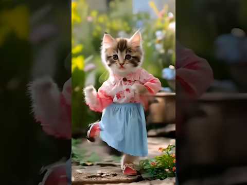 Cut cat dance / New hindi song 😍😂 #dance #cuteanimals #funny #0100