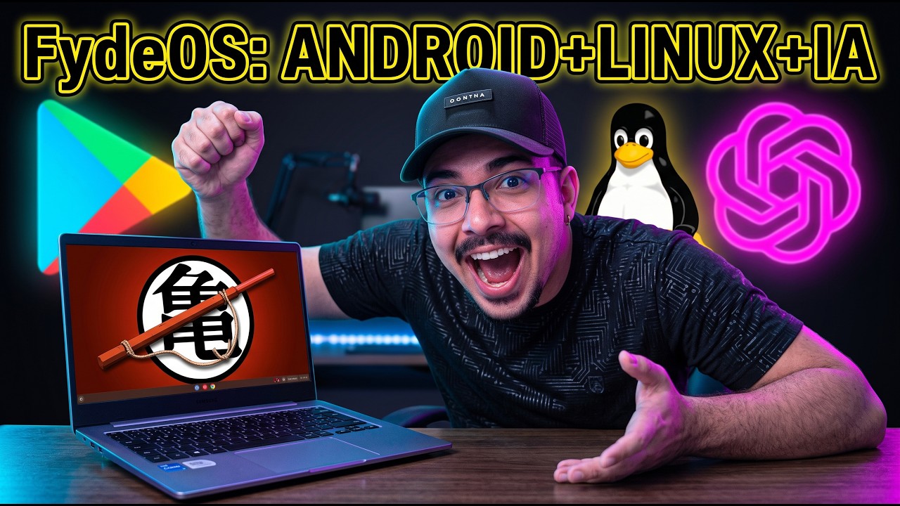 O Novo FydeOS Humilhou a Google! (Leve, Android+IA+Linux)