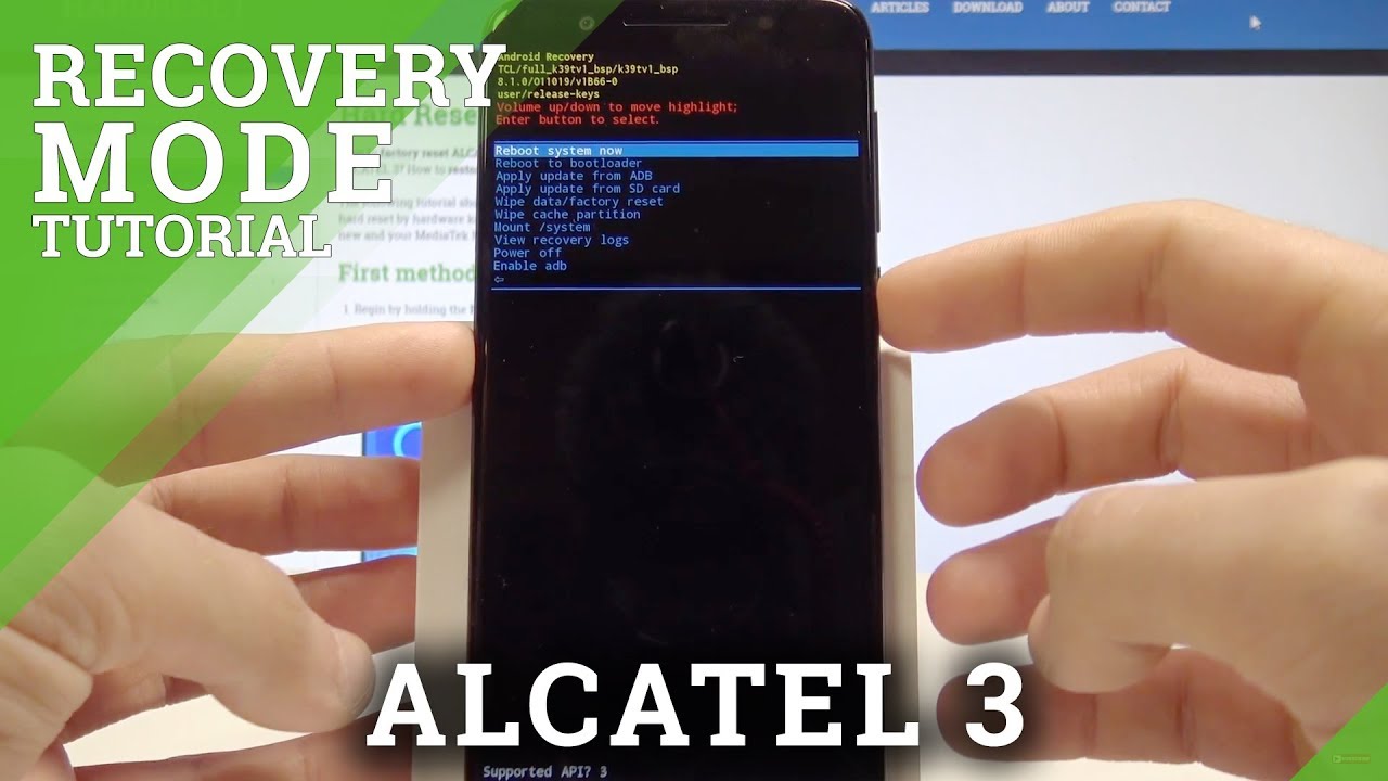 How to Boot into Recovery Mode in ALCATEL 3 - Exit Recovery Mode