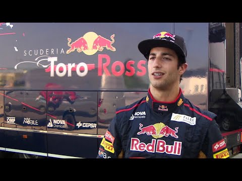 Daniel Ricciardo drives the Red Bull Formula 1 car at Barbagallo Raceway Wanneroo