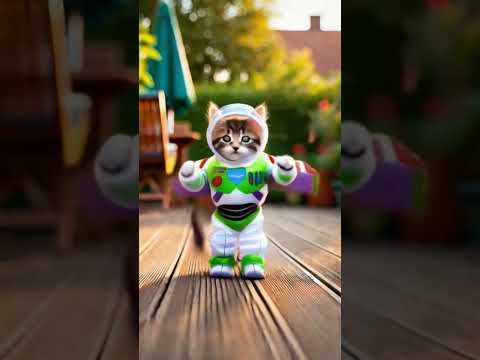 TIERNO gato bailando  😻😂 #cat      #gatos      #shorts #ia