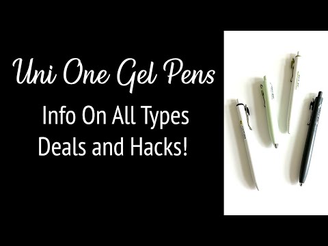 Honest Review of Uni One Gel Pens All Varieties - Answering All Questions