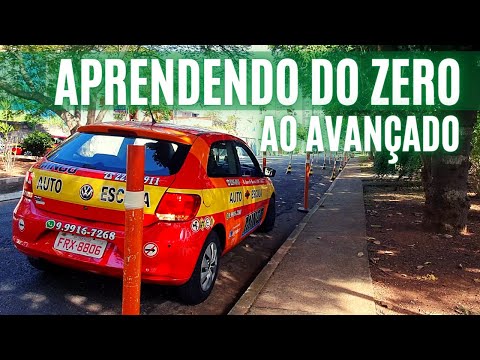Primeira Aula de Direção -Troca de marchas -Meio-Fio -Subida -Baliza -Trânsito -Exame de Direção
