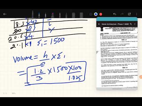 8th Video: Simpson's rule, NAVAL ARCHITECTURE PAPER-I, Chief mate PHASE-I 