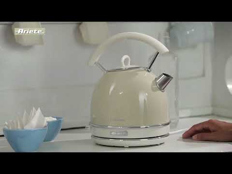 Ariete 2877/03 Standard virdulys, Nerūdijantis plienas, Kreminis, 2000 W, 360° rotational base, 1.7 L video