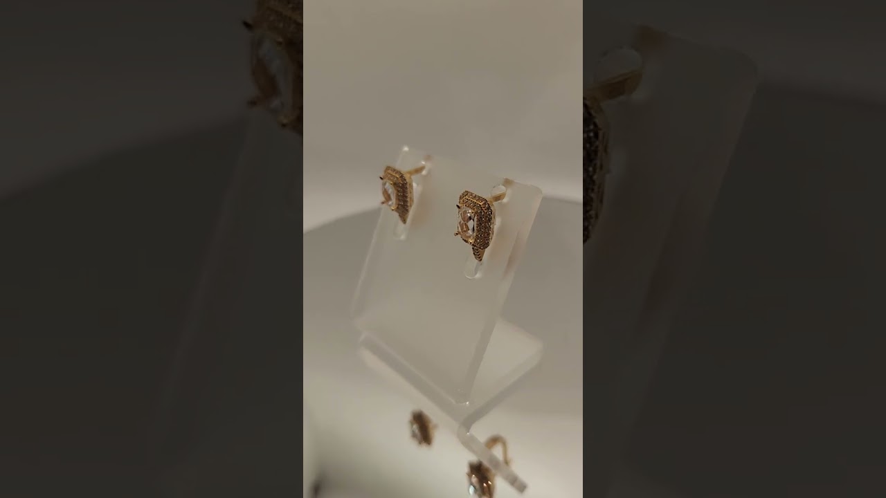 Auksiniai auskarai su cirkoniais Auksiniai auskarai su cirkoniais