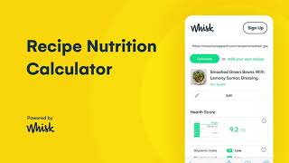 Recipe Nutrition Calculator - Whisk