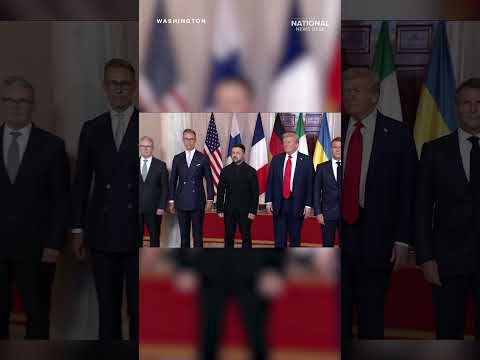 Trump takes photo with European Leaders