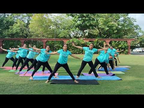 # Chandra Namaskar # Yoga In rhythm # Nilambaug Palace