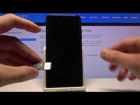 How to insert a SIM card and memory card into a ZTE Blade V10 Vita - insert a chip and micro SD card