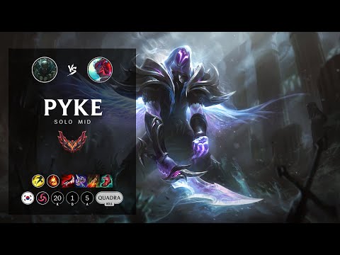 Pyke Mid vs Yone - KR Grandmaster Patch 12.18