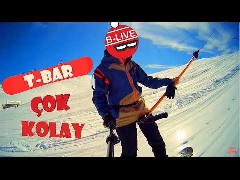 Best way of T Bar usage with snowboard  ( Right Technique for The T Bar Ride )