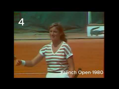Chris Evert – All 7 French Open Championship Points (1974–1986) | Tennis History
