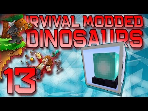 Minecraft: Modded Dinosaur Survival Let's Play w/Mitch! Ep. 13 - LAVA BEACON!