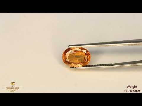 Hessonite 11.20ct. (Super Luxury) video