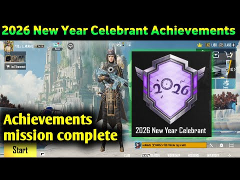 How to Complete 2026 New Year Celebrant Achievement One Match | PUBG Mobile BGMI Mission Complete 