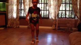 Dancing in her fancy shoes - for Angeline. :)