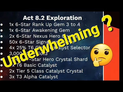ACT 8.2 COMPLETION & EXPLORATION REWARDS | UNDERWHELMING??