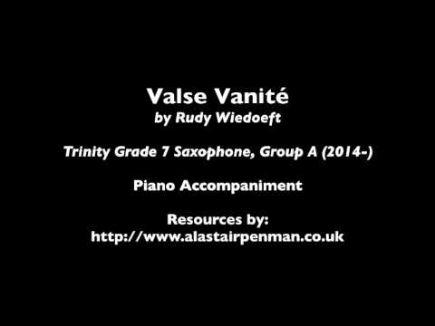 Valse Vanite by Rudy Wiedoeft. Piano accompaniment