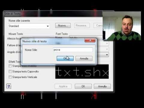 AutoCAD o ProgeCAD - Inserire testi e scritte