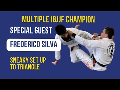 Closed Guard to X Guard to Triangle Set up with Special Guest Frederico Silva