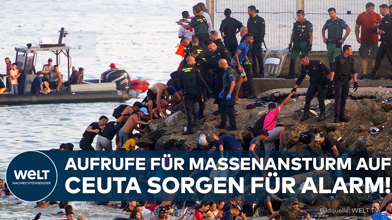MASSENANSTURM AUF CEUTA DROHT ERNEUT: Neue Aufrufe im Netz versetzen Spanien in Alarmbereitschaft!